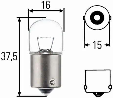 FILAMENT BULB                        8GA Hella 