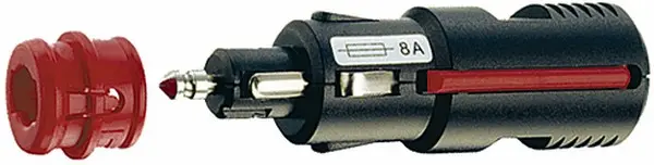 Støpsl ISO 4165/lighter m/8A sikring K04 Hella 