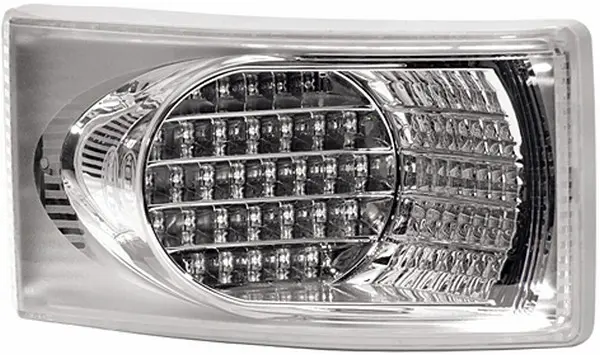 LED blinklykt 24v hvitt glass Hella 