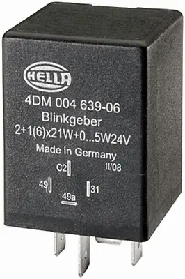 FLASHER UNIT 24V 2+1 (6)x21W+0...5W  4DM Hella 