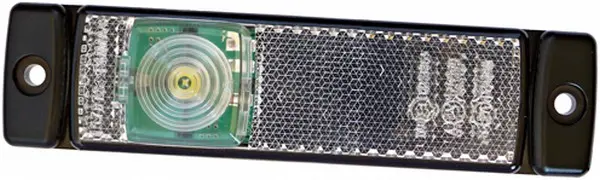 LED Markeringslykt 12V 1Led Hvit 500mm Hella 