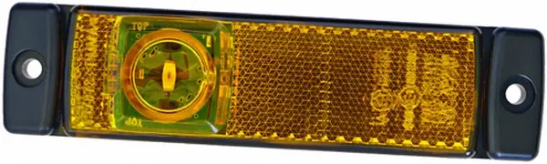 Sidemarkeringslykt 24v 1 led Gul Hella 