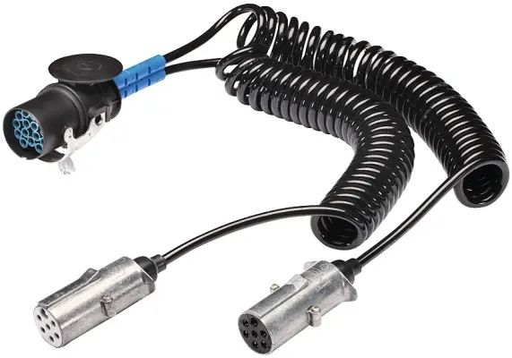 Adapter 15/2x7 pol med 4.0 meter kabel. Hella 