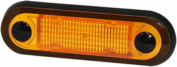 Sidemark.lykt LED 12/24V Gul glass 0,5m Hella 