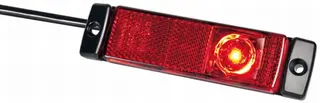 LED Markeringslykt 24V 1Led Rød 500mm Hella