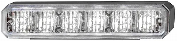 Hvit front strobe 6 led 2stk Hella 