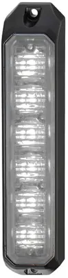 Hvit front strobe 6 led 2stk vert. Hella 