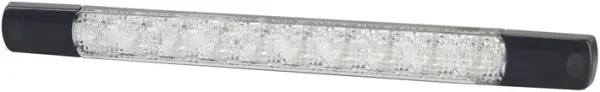 LED Bremselykt  12 V 10led Klart glass Hella 