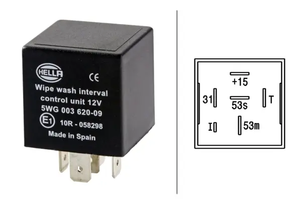 WASH-WIPE CONTROL UNIT 12V           5WG Hella 