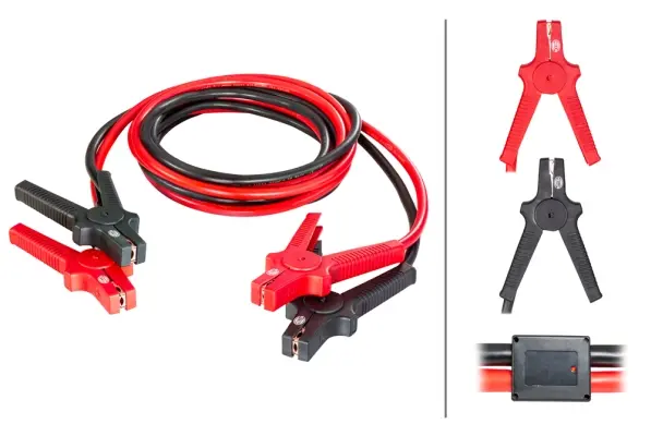 Startkabler 480A 4.5m med vern Hella 