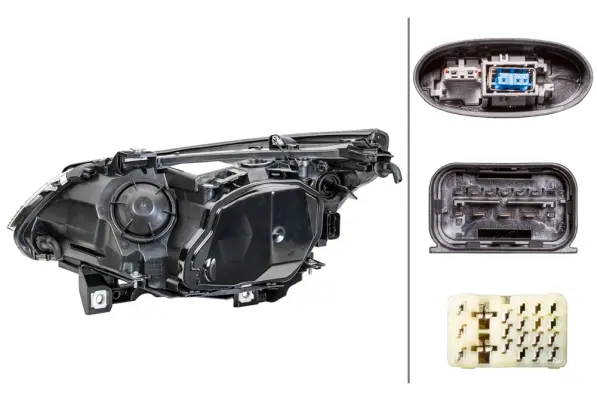 Lysk. Bi-Xenon BMW E60 Hø Hella 