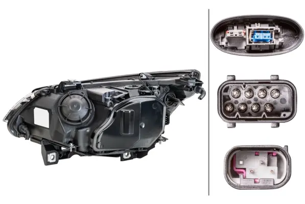 Bi-Xen/H7 Lysk BMW E60/61 01/05-03/07 Hø Hella 