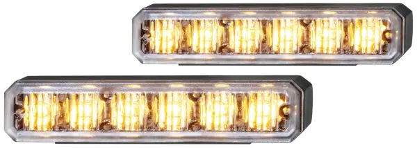 LED blitzlyssett gul 6leds 10-30v holder Hella 