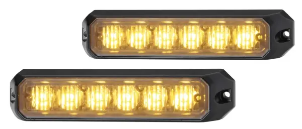 LED blitzlyssett gul 6 leds 10-30v påbyg Hella 