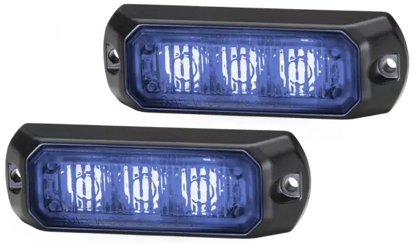 WARNING LAMP BST MD12/24 BLUE SET    2XD Hella 