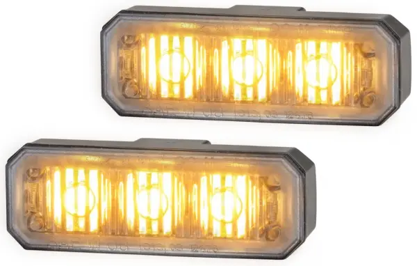 WARNING LAMP BST MD12/24 AMBER SET   2XD Hella 