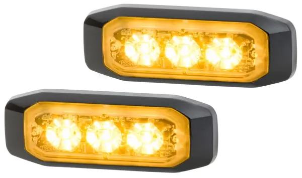 WARNING LAMP BST-S MD12/24 AMBER SE  2XD Hella 