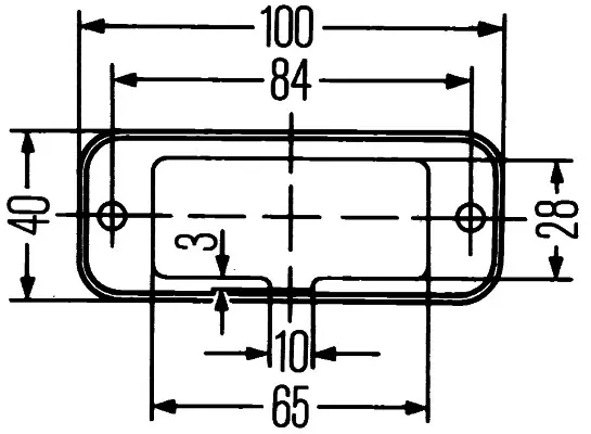 LED Markeringslykt hvit 24V 10-20gr Hella 