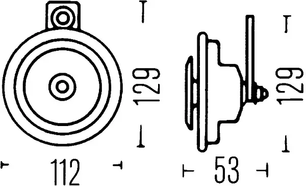 HORN 12V 400HZ B36                   3BA Hella 