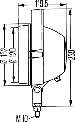 WORK LAMP           H SW             1G3 Hella 