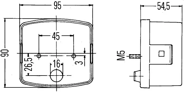 Baklykt Bruk -211 Hella 