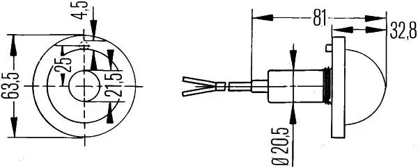 LAMP PO GREEN                        2PF Hella 