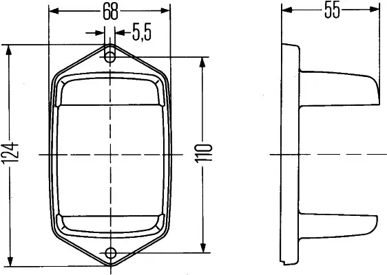 Deksel for 2BA 002 652-serie Hella 