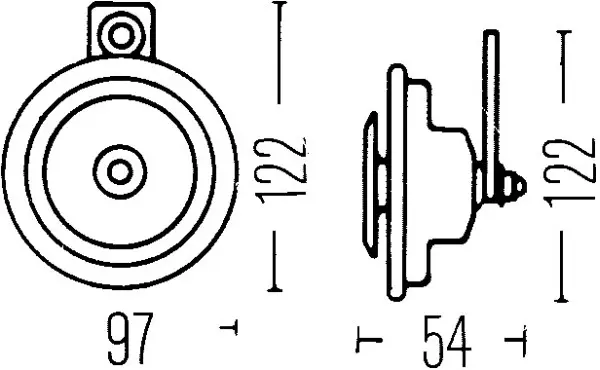 HORN 24V 400HZ                       3AL Hella 