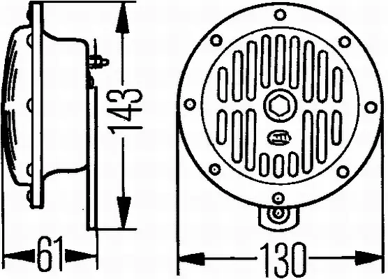 Horn, set, 12 V, 72 W Hella 