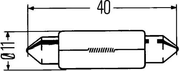 BULB DIN72601-K-12V10W       FOA-51  8GM Hella 