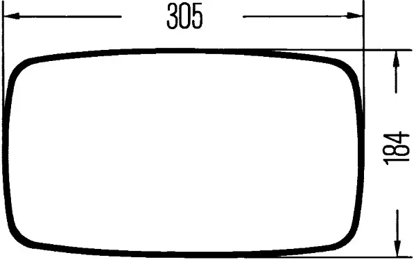 OUTSIDE MIRROR, TRUCK SW 12V         8SB Hella 