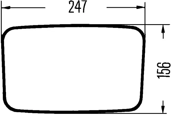MIRROR-TRUCK 12V WITH HEATER         8SB Hella 
