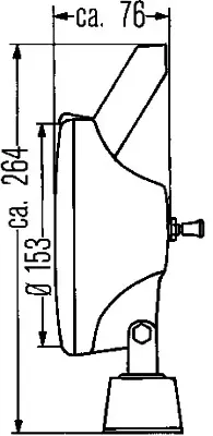 WORK LAMP           H SW             1G4 Hella 