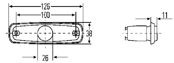 LAMP    SMR MG24                     2PS Hella 