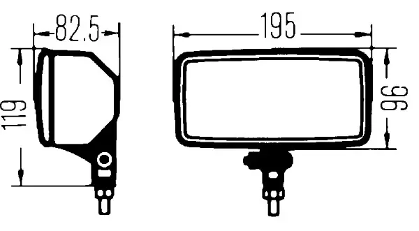 Comet 550 Fjernlys H3 12V 55W m/kappe Hella 
