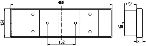 Baklykt VW LT 2 Ve Hella 
