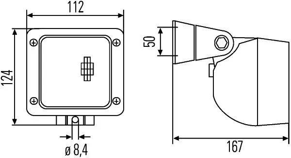 WORK LAMP DR90 AM UB                 1GA Hella 