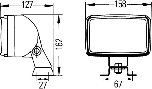 WORK LAMP BA 0GR TU LT 6991          1GA Hella 