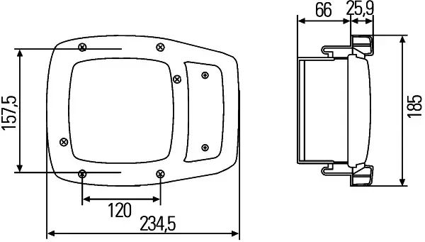 HEADLAMP FAPO ZBLRE EB TU M120       1SA Hella 