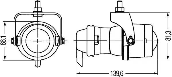 WORK LAMP DE 0GR MG24                1GL Hella 