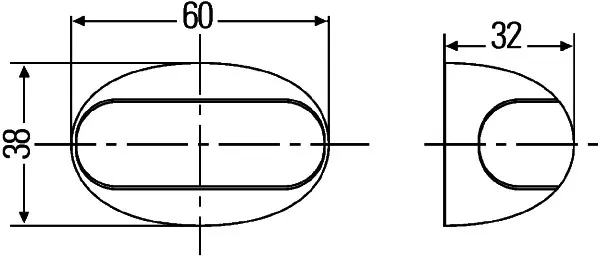 LED Posisjonslykt hvit Hella 