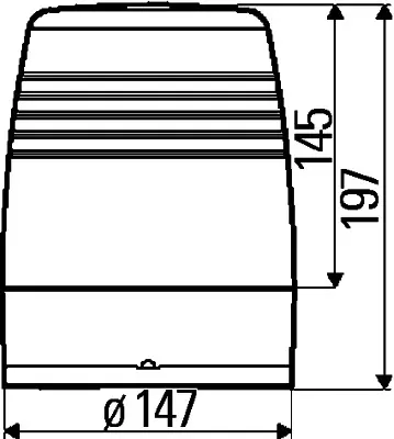 IDENTIFICATION LAMP ROTATING BACON   2RL Hella 