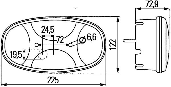 LAMP SRBBL NES RH                    2VA Hella 