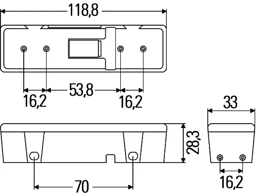 C-LED 24V Blå Hella 