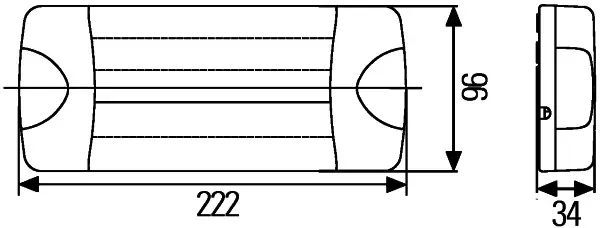 Baklys Led 28V Bremselys Hella 
