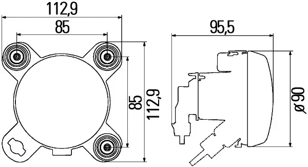 Lysk. 90mm Preformance Hella 