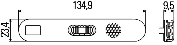 LED Sidemarkeringslykt 12V 2led Gul Hella 