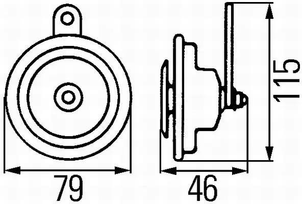HORN 12V 400HZ                       3AL Hella 