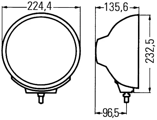 Luminator Xenon 12V Klarglass 37,5 Hella 