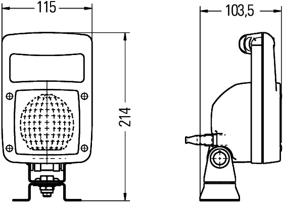 WORK LAMP NA 0GR HD HG AM S UB       1GA Hella 